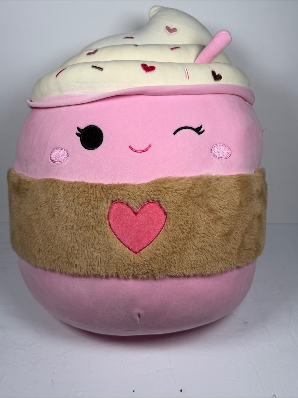 Large Squishmallow 16" Jenny the Frozen Yogurt Pink